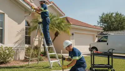 Plumber repairing plumbing system for Lakeland, FL home service by Plumbing Lakeland FL