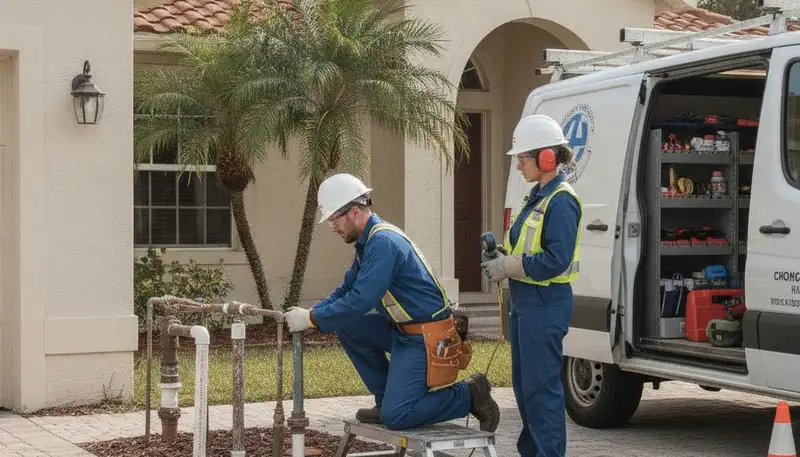Lakeland, FL plumbing repair service team for residential and commercial plumbing fixes