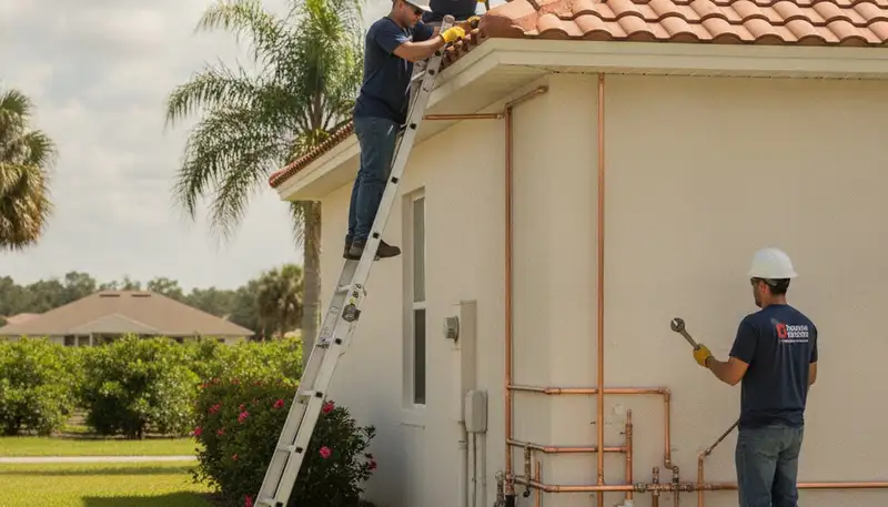 Plumbing repair technician serving Lakeland, FL, for leak and pipe repair services