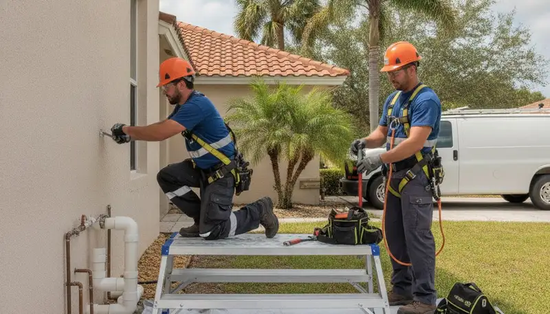 Lakeland, FL plumbing repair service truck for emergency leak and drain fixes