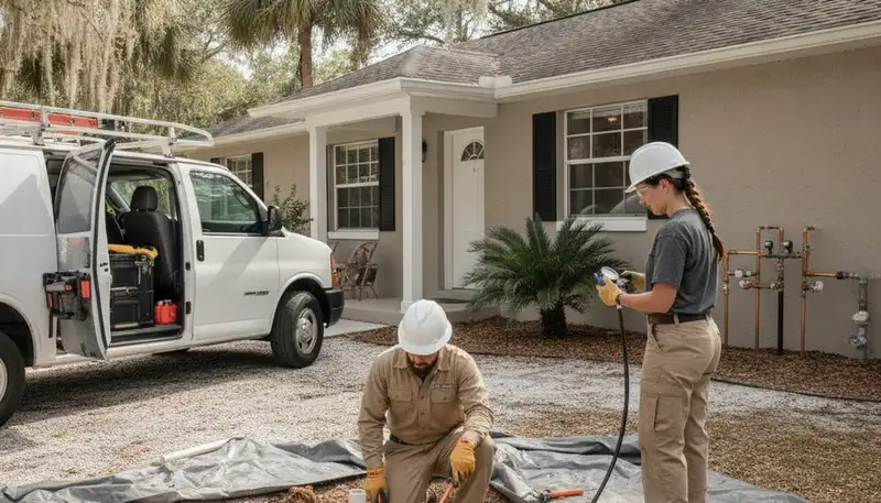 Lakeland, FL plumbing repair service for residential and commercial pipe and drain issues