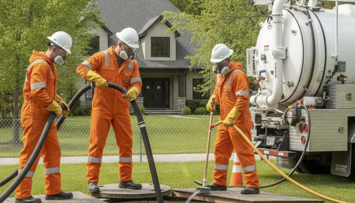 Septic tank cleaning service in Lakeland, FL for residential plumbing maintenance